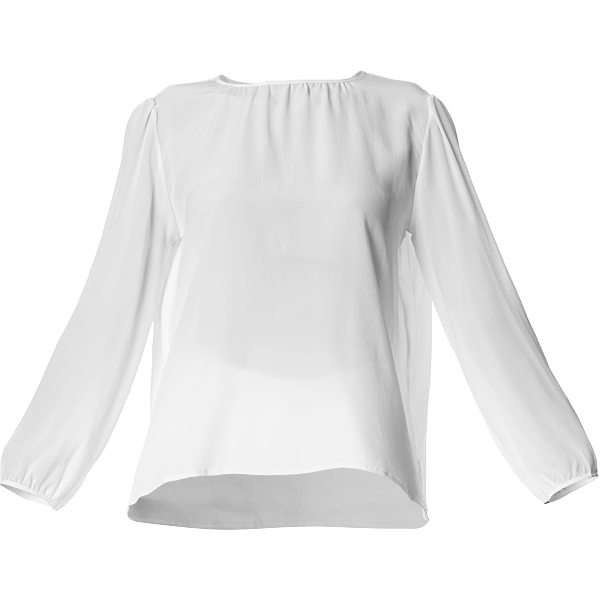 Patricia Ann Brubaker "let It Be" Crimson Silk Blouse - Blouse (600x600), Png Download