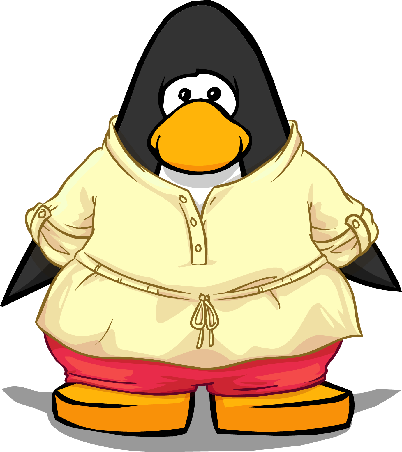 Lemon Button Blouse Pc - Club Penguin Blue Tux (1380x1554), Png Download