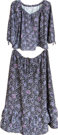 Mosaic Vagabond Skirt Blouse - Lace (450x450), Png Download