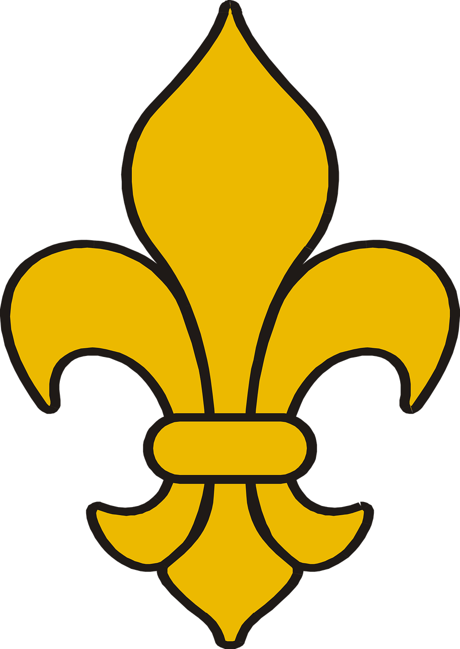 Fleur De Lis Symbol Cut Flowers Heraldry - Flor De Lis Simbolo (532x750), Png Download