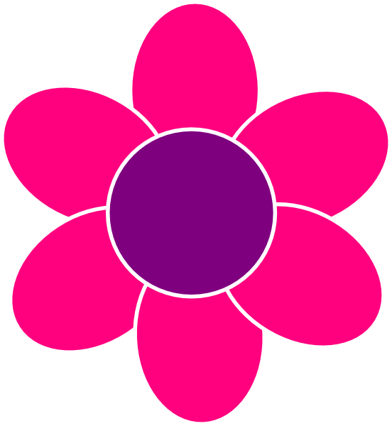 Purple And Pink Flowers Clipart - Colour Wheel With Tertiary Colours (552x600), Png Download