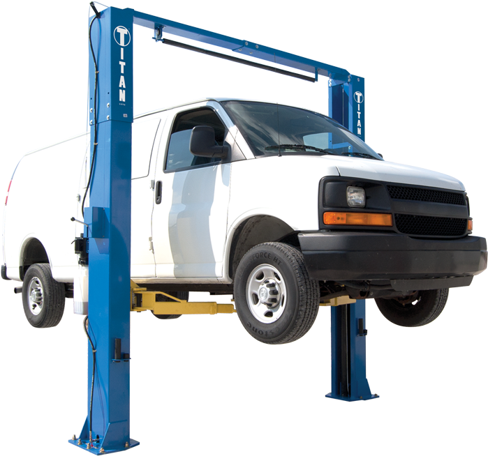 Titan 11,000 Lb 2-post Adjustable Column Clear Floor - Pound (1000x665), Png Download