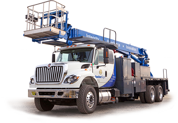 Installation - Boom Truck No Background (600x416), Png Download