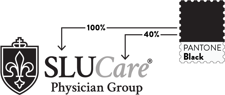 Slucare Black And White Logo Elements Defined - Saint Louis University (940x500), Png Download