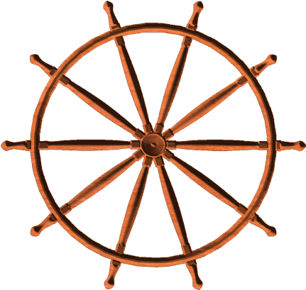 Ships Wheel - 算命 学 十 干 (430x430), Png Download