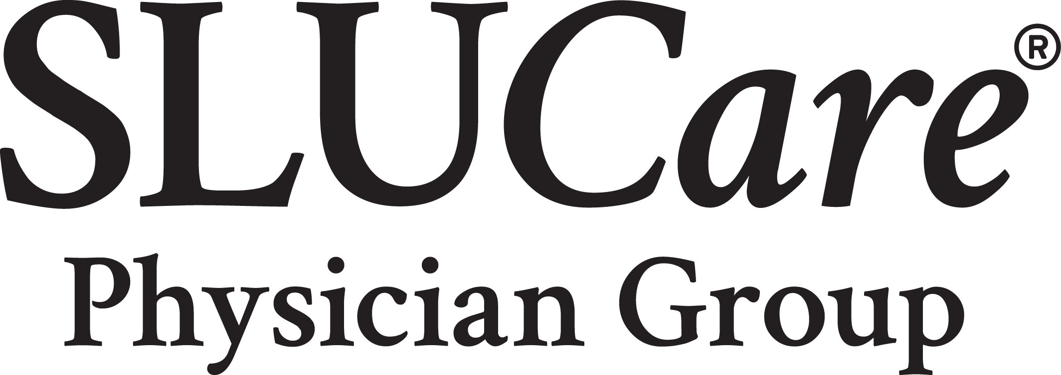 Slucare Wordmark B&w - Slucare Physician Group (2128x754), Png Download