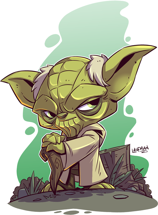 Yoda - Star Wars Chibi Yoda (694x898), Png Download