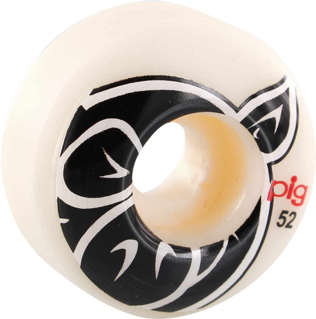 Pig Head Natural 52mm 101a - Pig Head Skateboard Wheels - Natural - 52mm 101a (1024x1024), Png Download