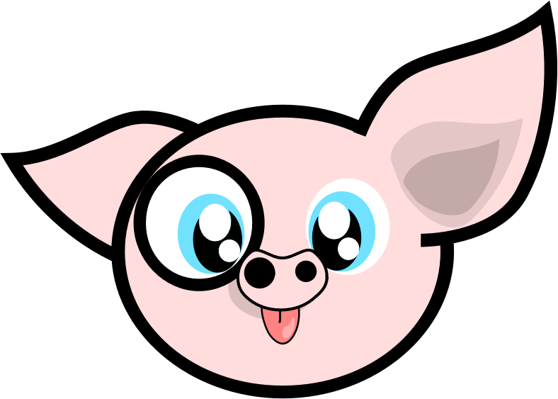 Domestic Pig Computer Icons Book Cartoon - Cute Pig Cartoon (479x340), Png Download
