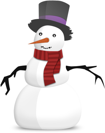 Snowman Vector Png - Snow Man Vector (600x600), Png Download