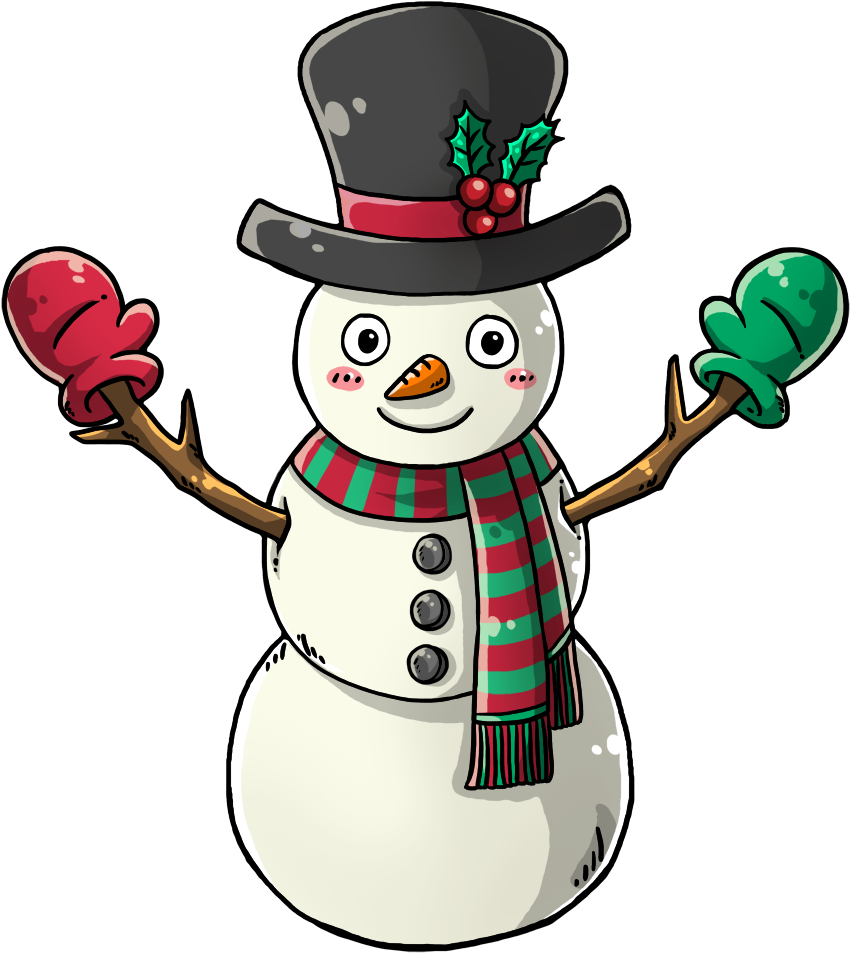 Best 50 Free Snowman Clipart Images & Photos【2018】 - Snowman Cartoon Free (800x800), Png Download