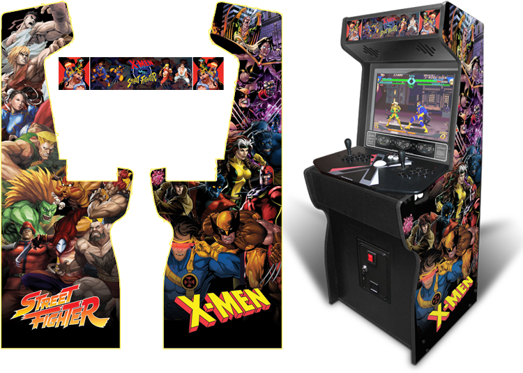 Custom Permanent Full Size X-men Vs Street Fighter - Arcade X Men Vs Street Fighter (800x552), Png Download