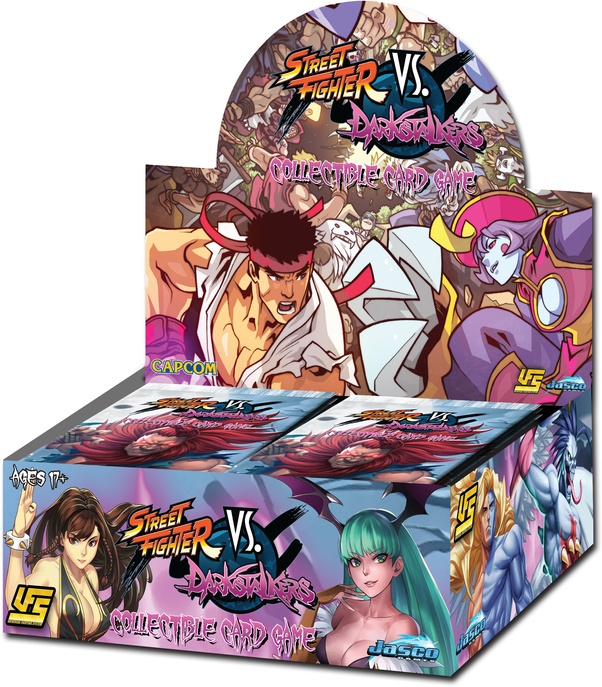Street Fighter Vs Darkstalkers Booster Display - Street Fighter Vs Darkstalkers Vol.1: Worlds (2152x2524), Png Download