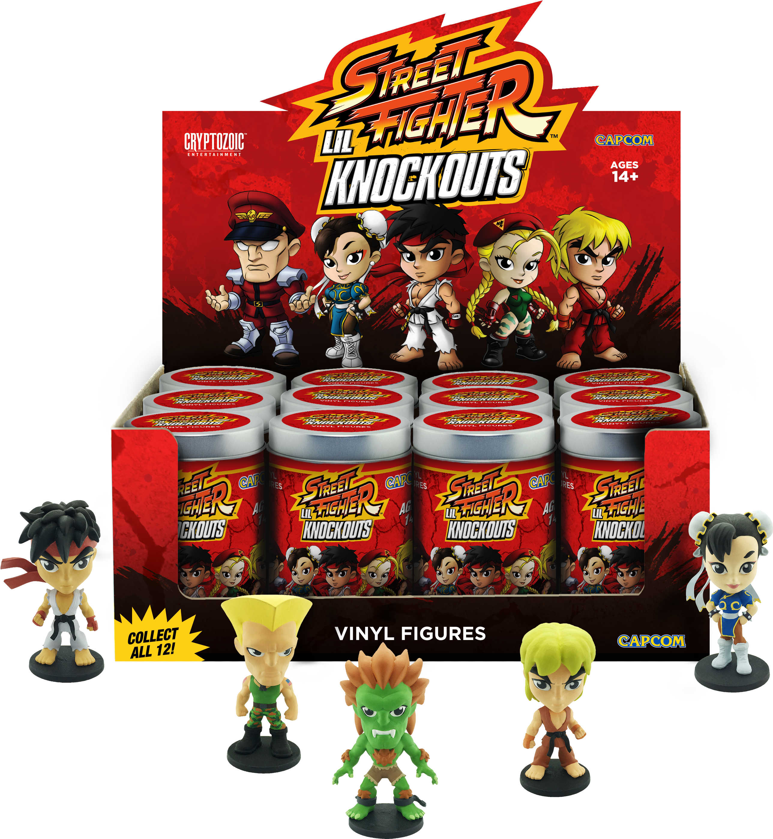 Street Fighter Lil Knockouts Series - Street Fighter - Lil' Knock-outs Mini Figures (2868x2934), Png Download