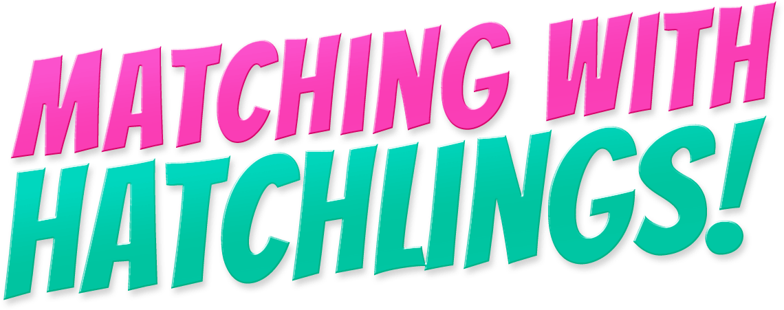 Matching With Hatchlings - Graphic Design (1301x744), Png Download
