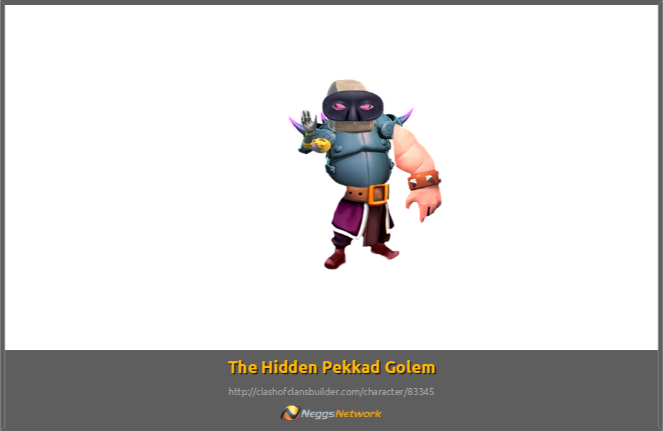 The Hidden Pekkad Golem Character - Cartoon (960x624), Png Download