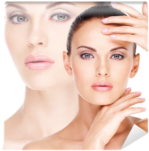 Beautiful Face Of The Young Pretty Woman With Fresh - Does Skin On Face Look In Dehydrated (400x400), Png Download