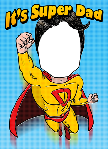 Super Dad Card Cover Super Dad Card Cover - Super Dad Logo Png (378x522), Png Download