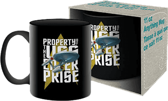 Property Of Uss Enterprise Mug - Star Trek Enterprise Mug (555x555), Png Download