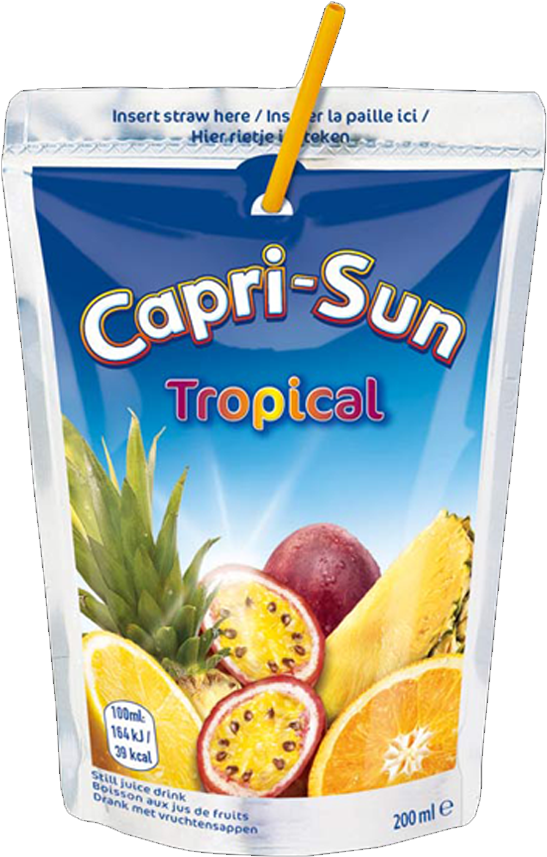 Thirster 100 Prune Juice Image - Capri-sun Tropical 10 X 200ml (1000x1000), Png Download