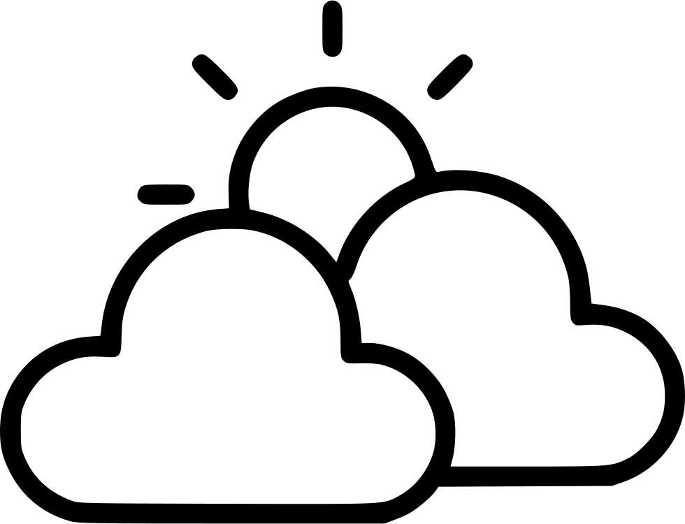 Png Royalty Free Library Weather Thunder Cloud Sunny - Cloud (980x750), Png Download
