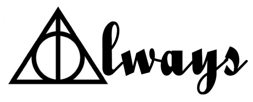 Always Harry Potter Inspired Wedding Cake Topper (500x500), Png Download