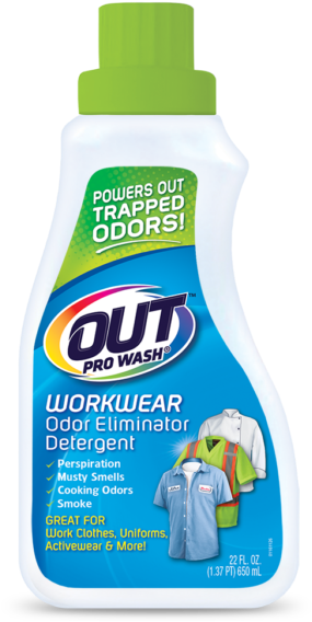 Out Prowash Workwear Odor Eliminator Detergent Clothes - Out Oe06n Pro Wash Workwear Odor Eliminator Detergent (363x600), Png Download