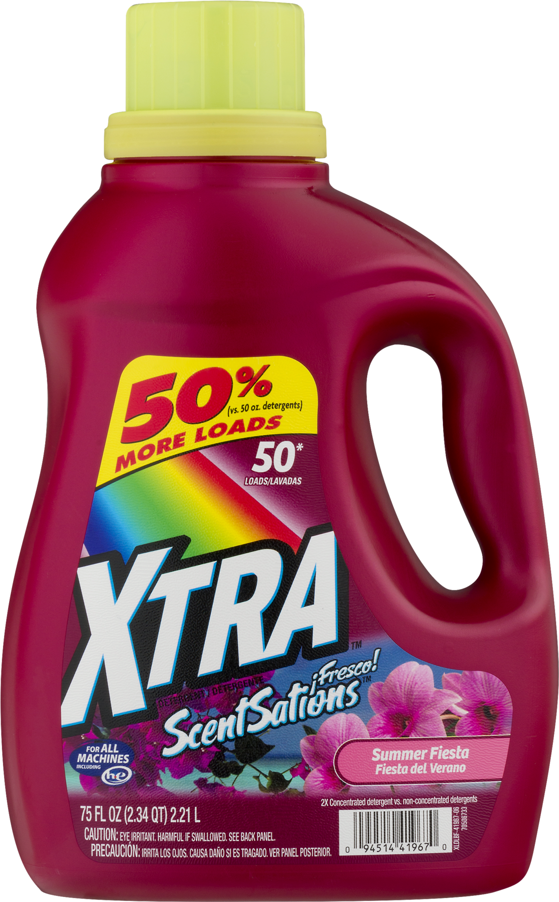 Xtra Laundry Detergent 75 Oz (1800x1800), Png Download