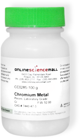 Chromium Metal Fused Pieces, Lab Grade, 100g - Metal (313x480), Png Download