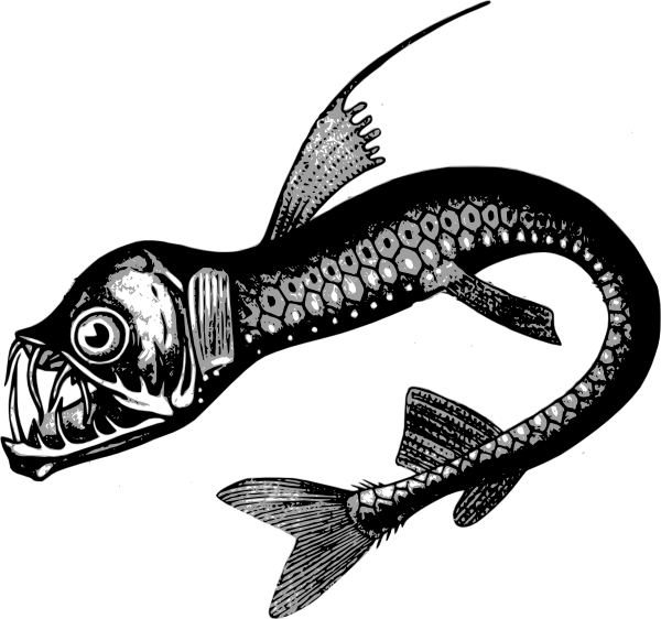 Deep Sea Fish Clip Art (600x562), Png Download