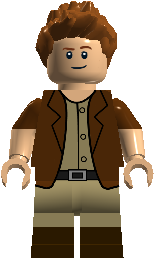 Image Denny Thunder Spiky Hair Png Brickipedia Fandom - Lego Jurassic World Carnotaurus Gyrosphere Escape 75929 (310x511), Png Download