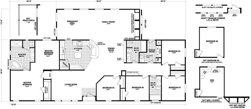 5 Beds - Mobile Home (880x387), Png Download