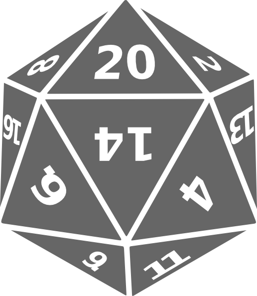 Twenty-sided Dice Clipart Png For Web - Dungeons & Dragons Banner (516x594), Png Download