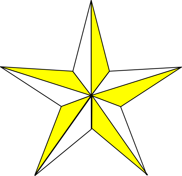 Texas Star Clip Art Emcyue Clipart - Blue With White Star Flag (600x582), Png Download