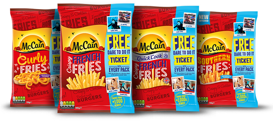 Curly Fries - Mccain Quick Cook Crispy French Fries 750g (1117x450), Png Download