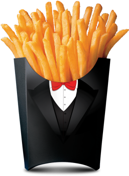 Chrunchy Fries - French Fries (450x386), Png Download