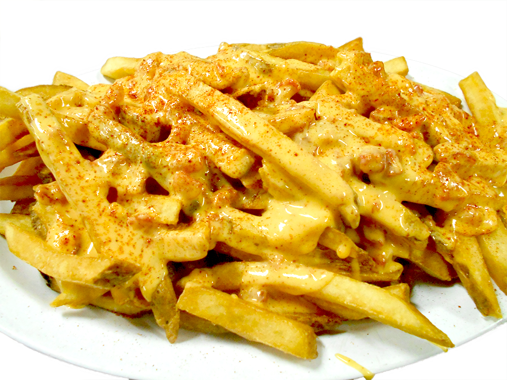 Rotel Cheese Friestaylor Grocery Restaurant - Big Plate Of Cheese Fries (1000x750), Png Download