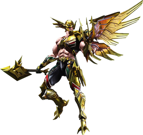 Hawkman Png File - Dc Comics Variant Play Arts Kai Hawkman Action Figure (480x455), Png Download