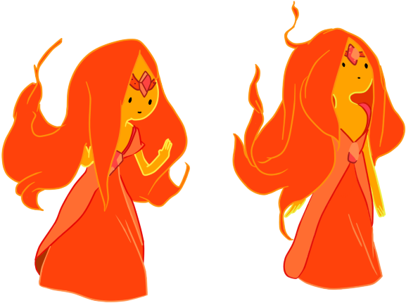Flame Princess Original Desing By Julietsbart-d4sqqg5 - Imagenes De La Princesa Flama De Hora De Aventura (600x490), Png Download