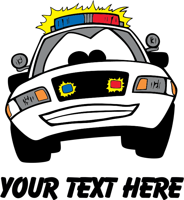 Favorite - Cafepress Cartoon Police Car Baby Blanket (700x700), Png Download