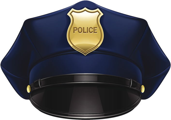 Police Car Clipart - American Police Hat Png (713x498), Png Download