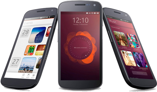 Ubuntu Touch Desing - Ubuntu Os Phone (550x418), Png Download