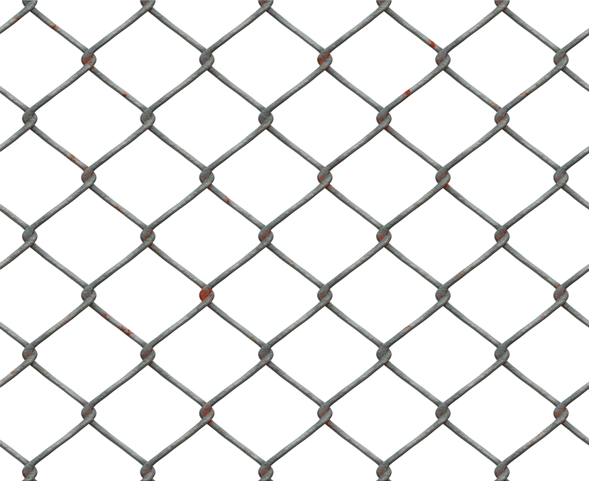 Chain Link Netting Fence, Chain Link Netting Fence - Buchenwald Concentration Camp (830x678), Png Download