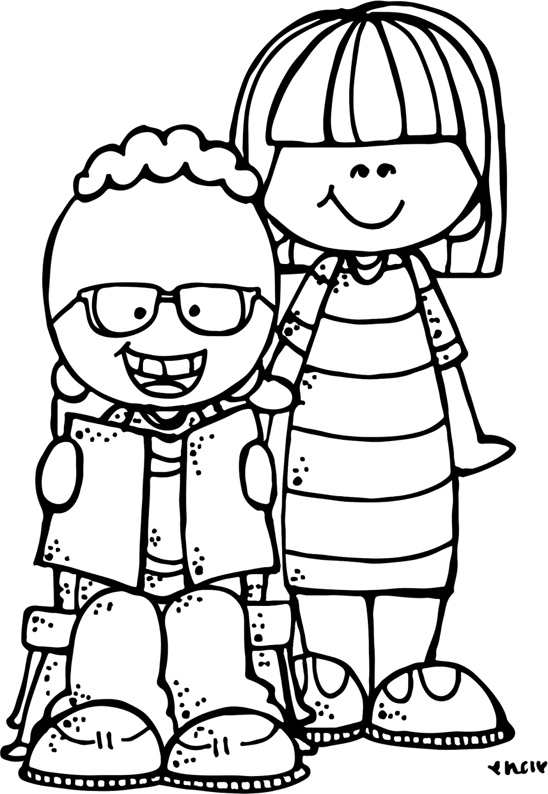 Bts 2breaders 2bmhbf 2b 2528c 2529 2bmelonheadz 2billustrating - Reading Clipart Black And White (1105x1600), Png Download