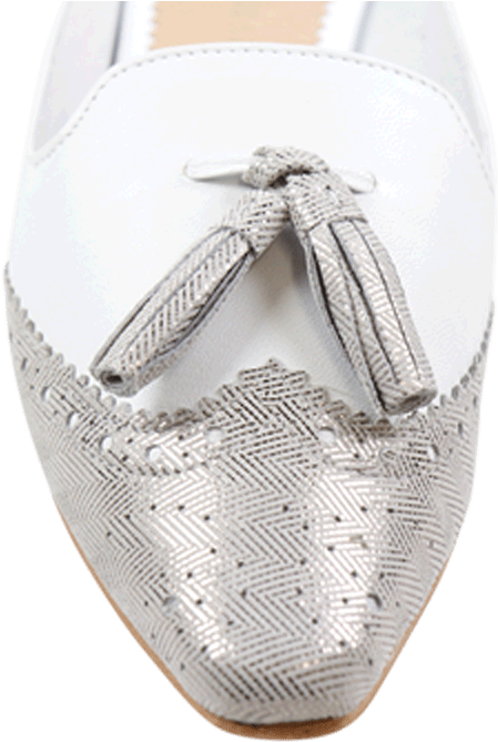 Mules Joolie 6 Java Metalic Silver Kid White Ls Natural - Melvin & Hamilton Joolie Ciabattine Metallic Silver/, (1024x1024), Png Download