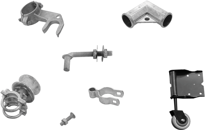 Chain Link Fence Gates Parts - 4 Cantilever Post Latch (700x467), Png Download