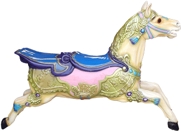 Galloper Horses Made By Rundles - Amusement Park (467x350), Png Download