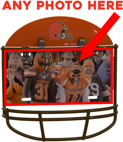 Cleveland Browns Custom Metal Photo - Cleveland Browns (405x480), Png Download
