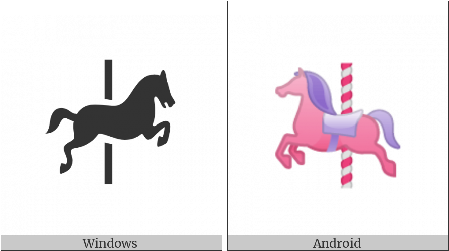 Carousel Horse On Various Operating Systems - Horse (900x506), Png Download