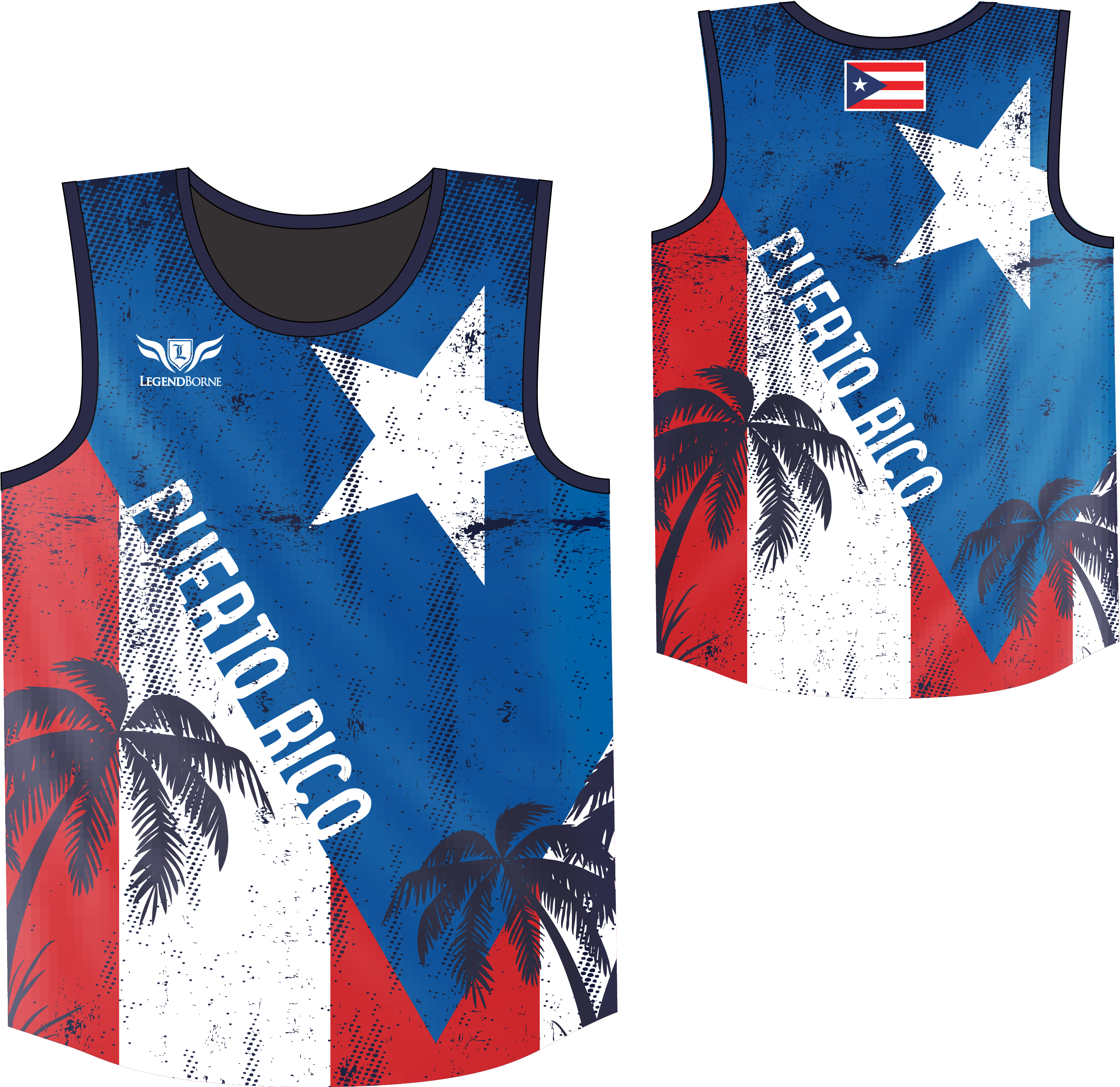 Team Puerto Rico 2018 Mens Sleeveless Ocr Jersey - Munich (4477x5122), Png Download